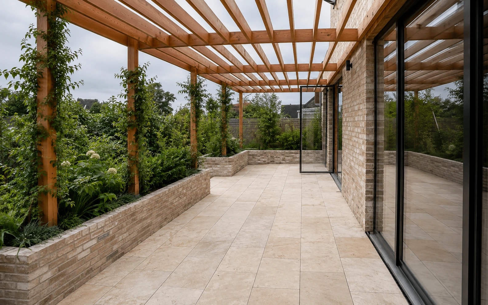 Überdachte Terrasse